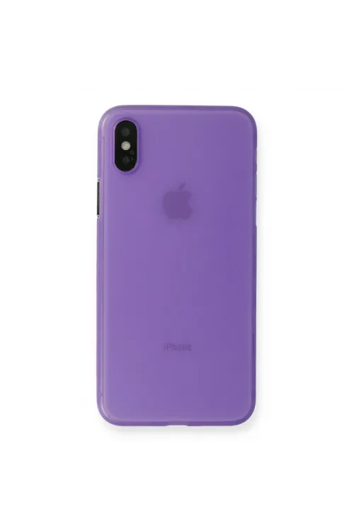 Apple İphone Xs Max Kılıf Pp Ultra İnce Kapak - Mor