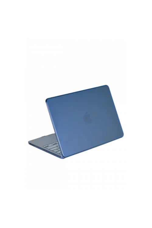 Apple MacBook Neo Şeffaf Macbook Kapak - Mavi