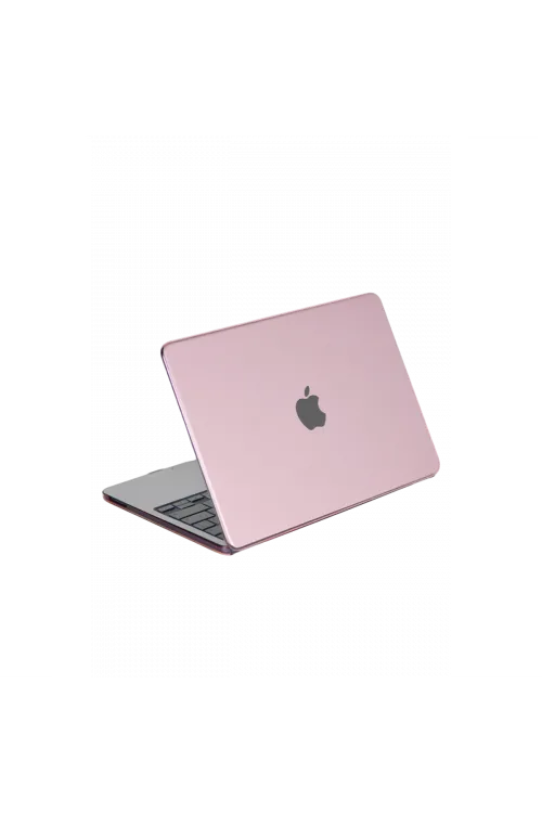 Apple MacBook Neo Şeffaf Macbook Kapak - Pembe