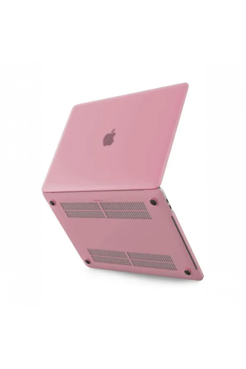 Apple Macbook Pro 13 2021 Macbook Buzlu Kapak - Pembe