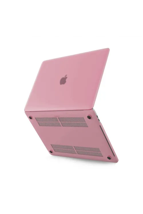 Apple Macbook Pro 13 2021 Macbook Buzlu Kapak - Pembe