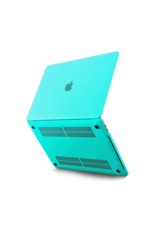 Apple Macbook Pro 13 2021 Macbook Buzlu Kapak - Yeşil