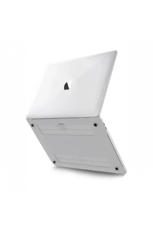Apple Macbook Pro 16.2 2021 Macbook Buzlu Kapak - Şeffaf
