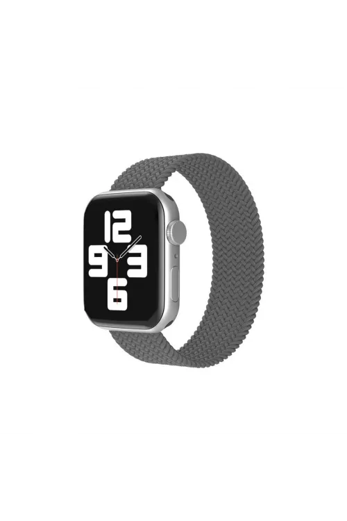 Apple Watch 38mm Ayarlı Solo Silikon Kordon - Gri