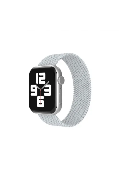 Apple Watch 38mm Ayarlı Solo Silikon Kordon (saat Değildir) - Beyaz
