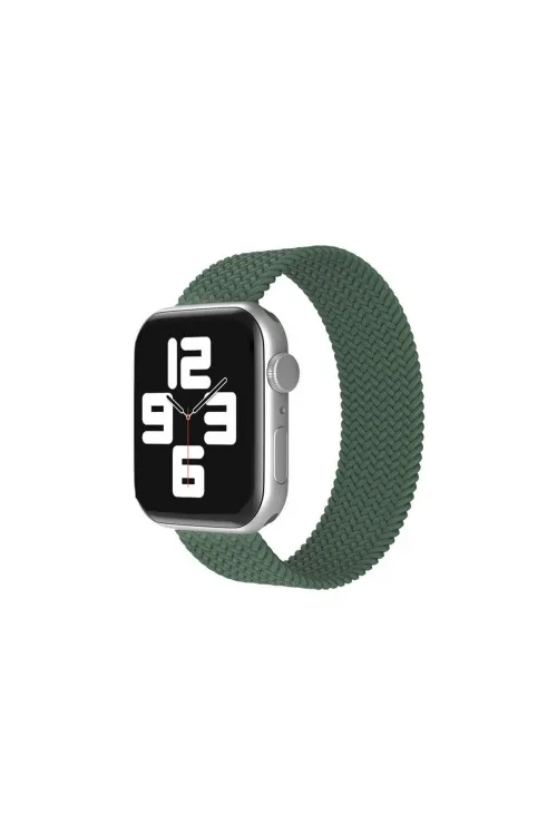 Apple Watch 38mm Ayarlı Solo Silikon Kordon (saat Değildir) - Haki Yeşil