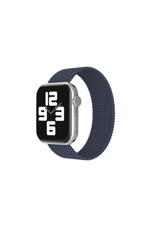 Apple Watch 38mm Ayarlı Solo Silikon Kordon (saat Değildir) - Lacivert