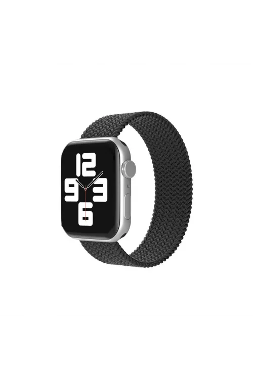 Apple Watch 38mm Ayarlı Solo Silikon Kordon (saat Değildir) - Siyah