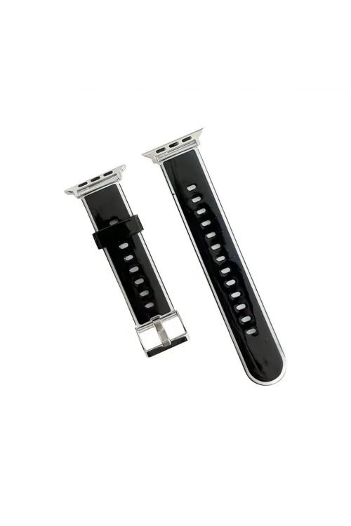 Apple Watch 38mm Jelly Silikon Kordon (saat Değildir) - Siyah