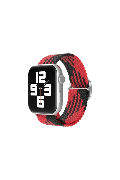 Apple Watch 38mm  Kordon - Kırmızı-siyah