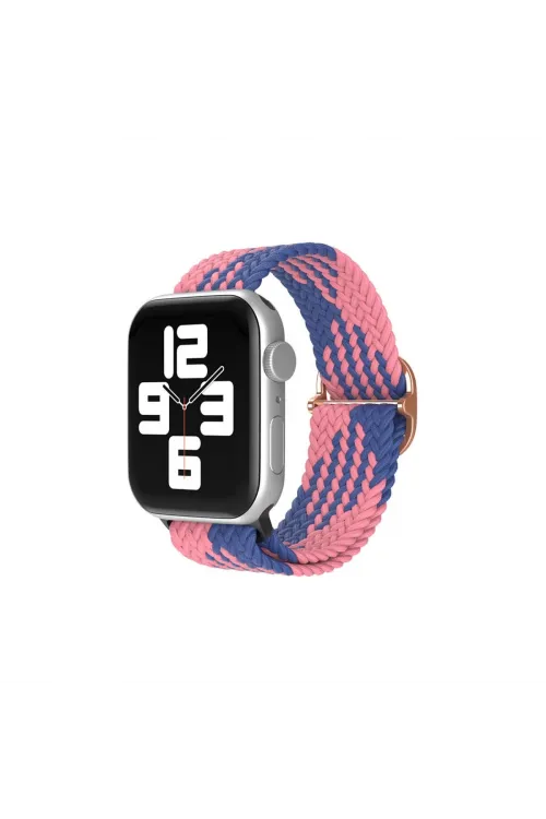 Apple Watch 38mm  Kordon - Pembe-mavi