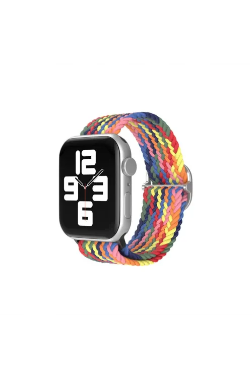 Apple Watch 38mm  Kordon - Siyah-kırmızı-sarı