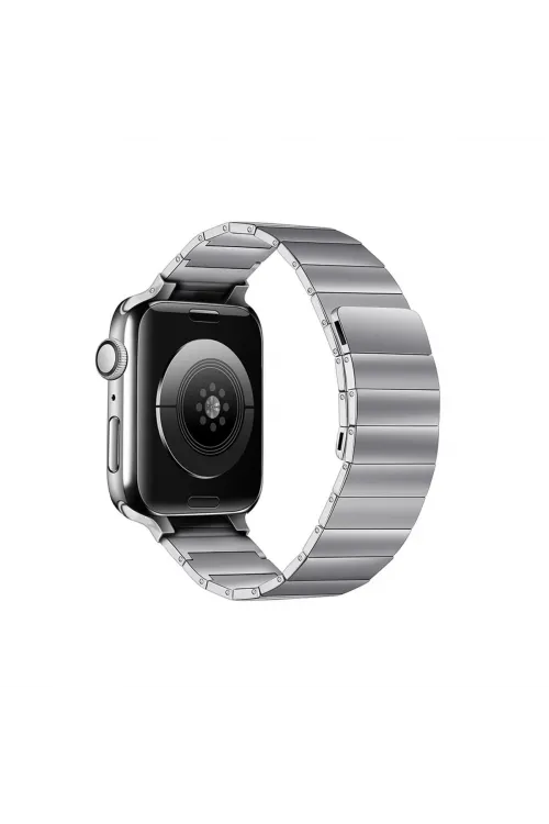 Apple Watch 38mm Kr404 Huks Kordon - Gümüş