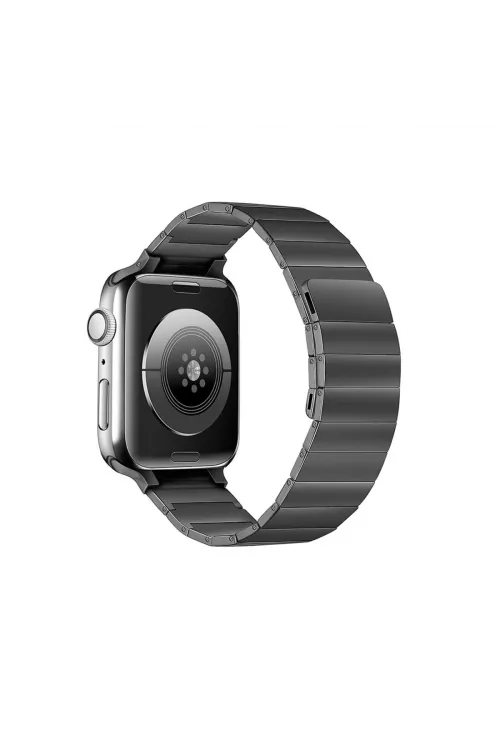 Apple Watch 38mm Kr404 Huks Kordon - Siyah