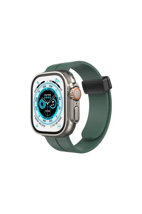 Apple Watch 38mm Kr412 Elegance Stylısh Kordon (saat Değildir) - Koyu Yeşil