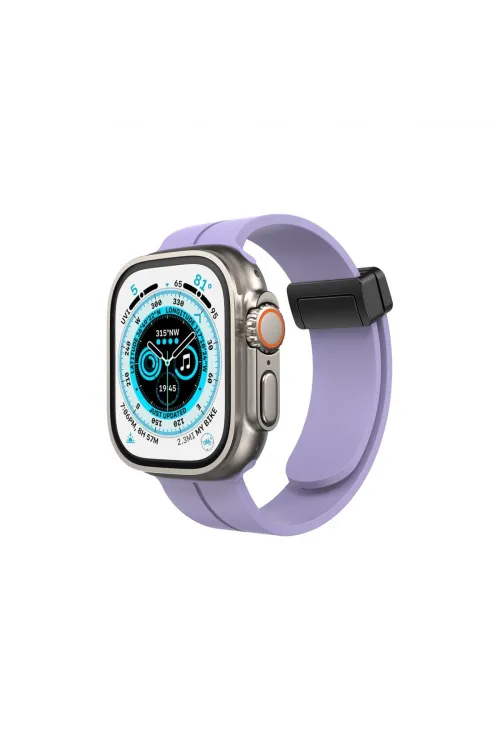 Apple Watch 38mm Kr412 Elegance Stylısh Kordon (saat Değildir) - Lila