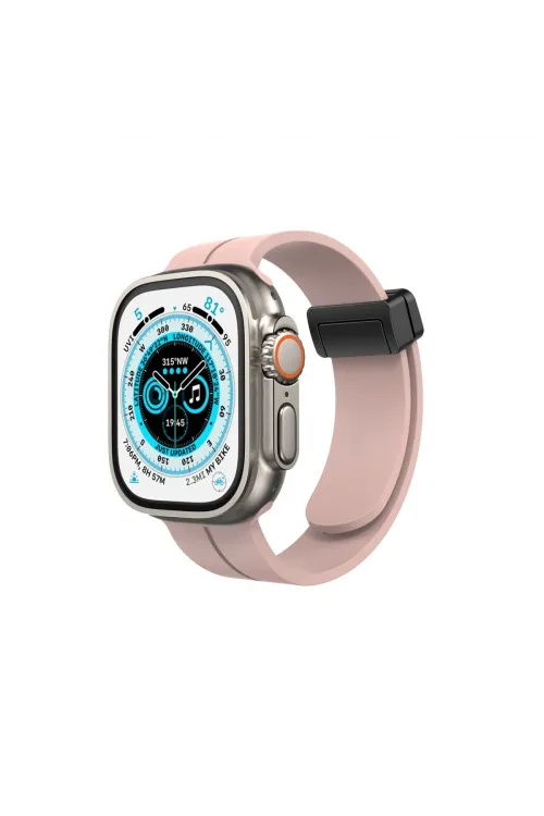 Apple Watch 38mm Kr412 Elegance Stylısh Kordon (saat Değildir) - Pudra
