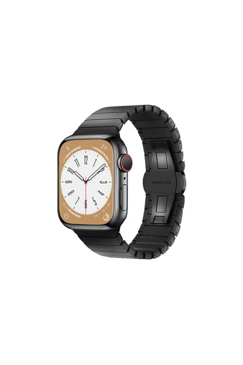 Apple Watch 38mm Kr413 Fine Steel Kordon (saat Değildir) - Siyah