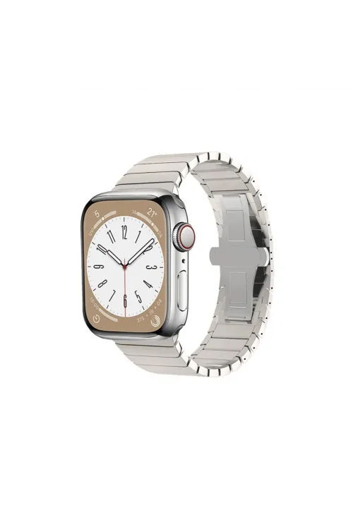 Apple Watch 38mm Kr413 Fine Steel Kordon (saat Değildir) - Yıldız Işığı