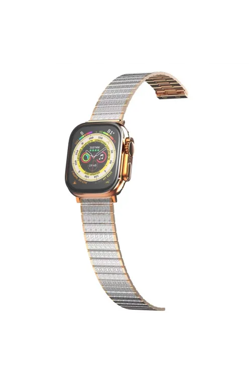 Apple Watch 38mm Made Metal Kordon (saat Değildir) - Gümüş-rose Gold