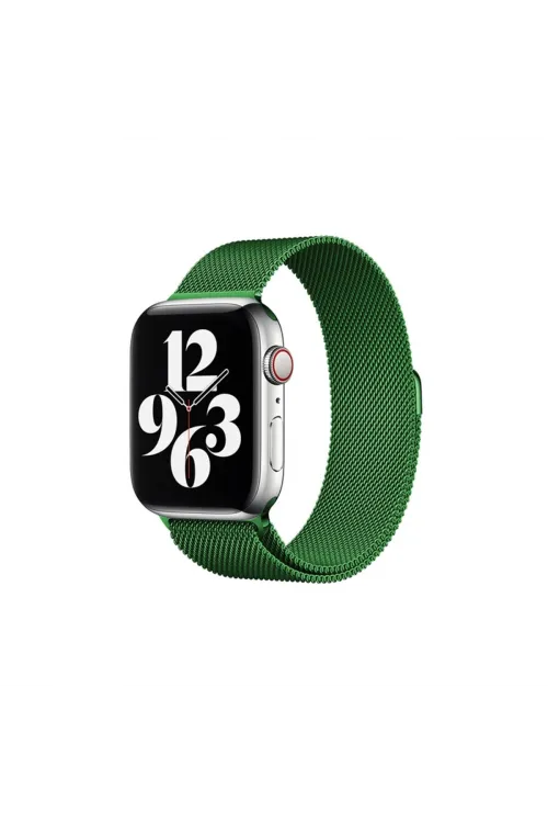 Apple Watch 38mm Metal Mıknatıslı Kordon (saat Değildir) - Yeşil