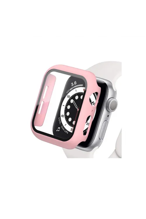 Apple Watch 42mm Camlı Kasa Ekran Koruyucu - Rose Gold