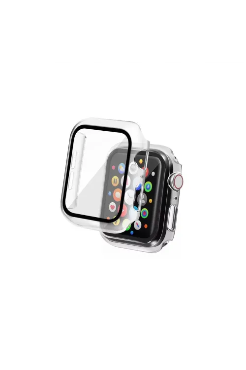 Apple Watch 42mm Camlı Kasa Ekran Koruyucu - Şeffaf