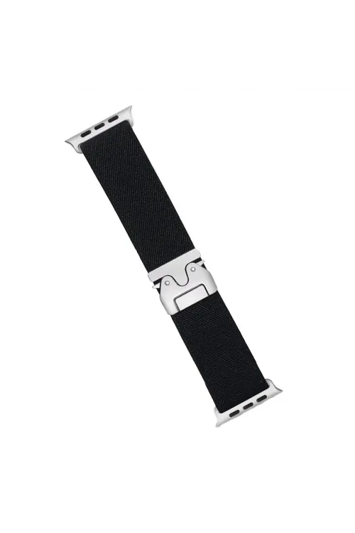 Apple Watch 42mm Forest Kumaş Kordon (saat Değildir) - Siyah