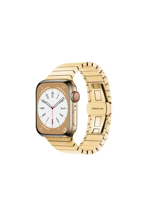 Apple Watch 42mm Kr413 Fine Steel Kordon (saat Değildir) - Gold