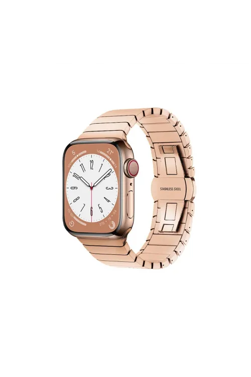 Apple Watch 42mm Kr413 Fine Steel Kordon (saat Değildir) - Rose