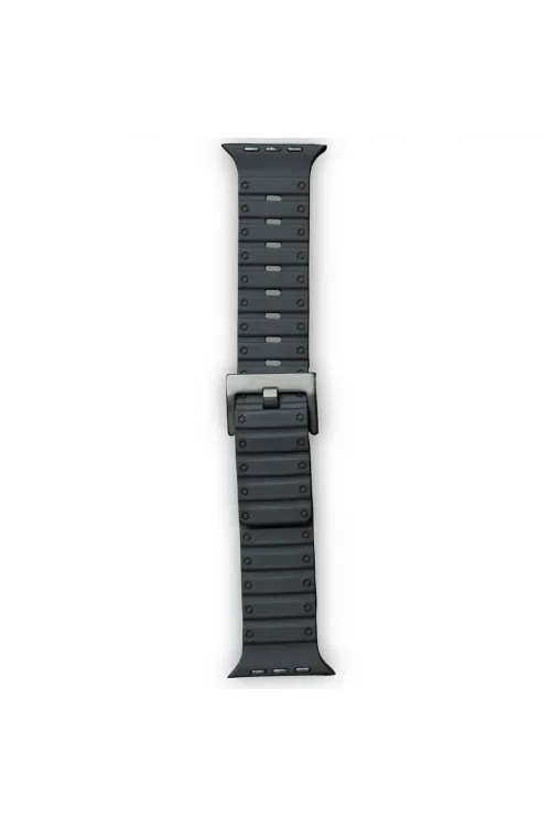 Apple Watch 42mm Magnus Mıknatıslı Silikon Kordon (saat Değildir) - Siyah