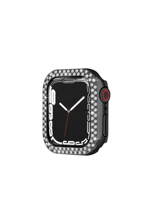 Apple Watch 42mm Taşlı Kasa - Siyah