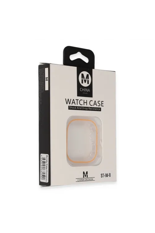 Apple Watch 45mm Bondy Kasa Koruyucu - Turuncu