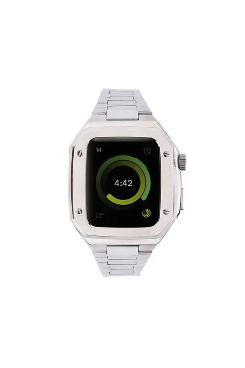 Apple Watch 45mm Metal Petek Kasalı Kordon (saat Değildir) - Gümüş