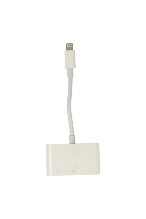 Apr23 Iphone Otg 3in1 - Beyaz