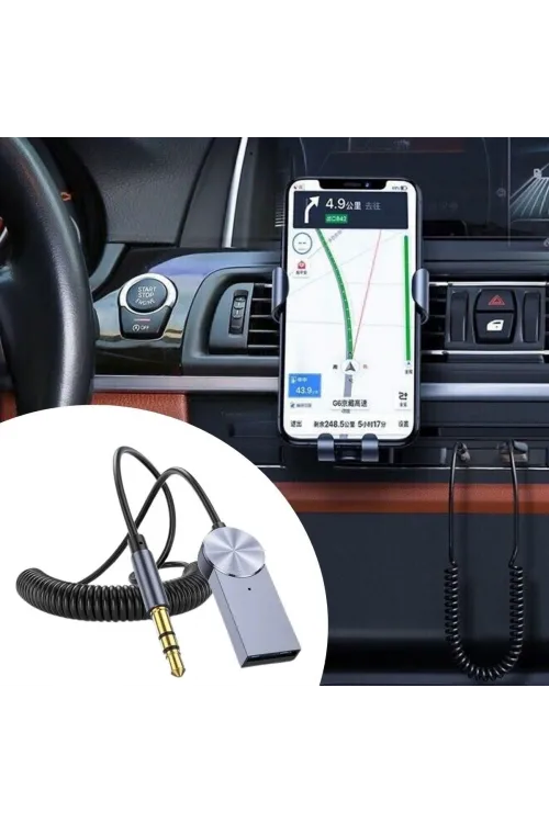 Araba İçin Bluetooth Aux Alıcısı Wireless Araç Kiti
