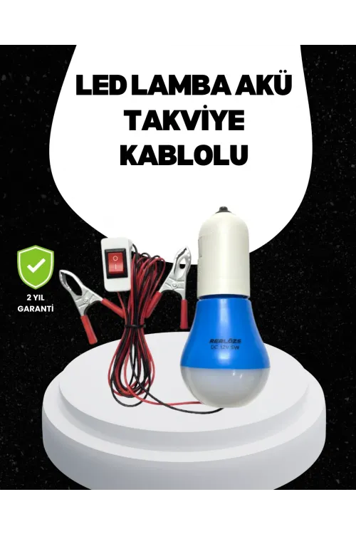 Araç Akü Bağlantılı 12v Led Ampul Pratik Işık Çözümü