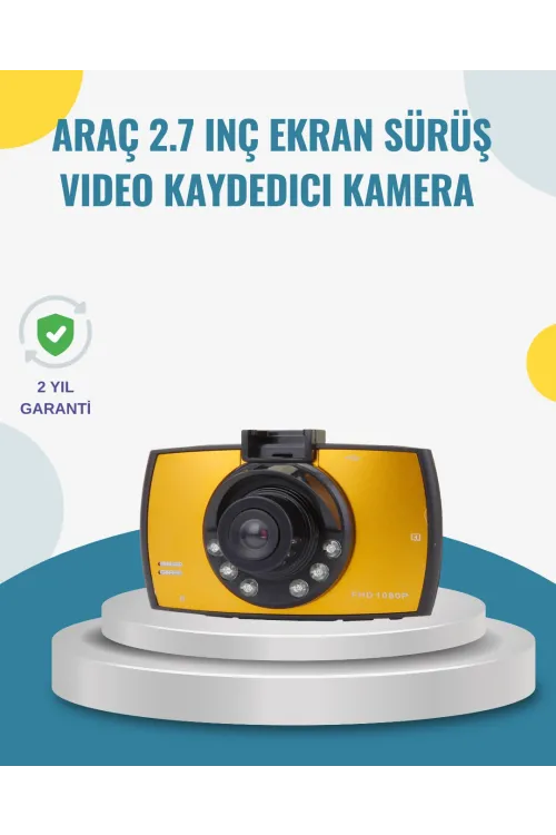Araç İçi Hd Dvr Kamera G Sensor Ve Hareket Algılama Özellikli