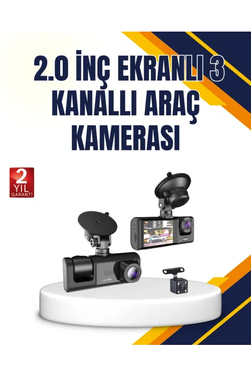 Araç İçi Kamera Seti | 170° Geniş Açı, Hareket Algılama Ve Park Koruma