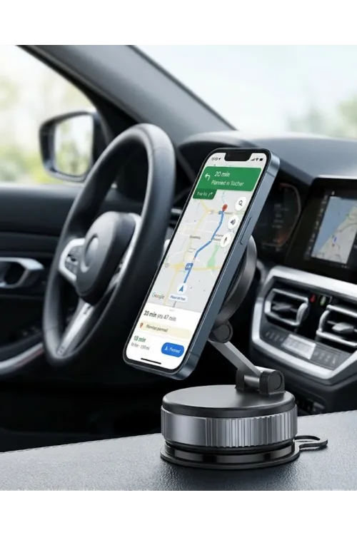 Araç İçi Manyetik Telefon Tutucu Katlanabilir Navigasyon Standı