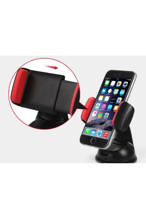 Araç İçi Torpido ve Cam Vakumlu Kısa Boy Telefon Tutucu