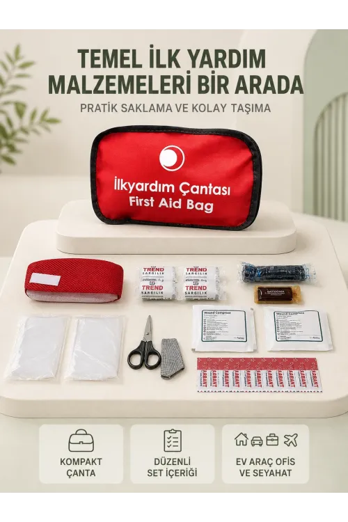 Araç Ve Ev İçin İlk Yardım Çantası Acil Set