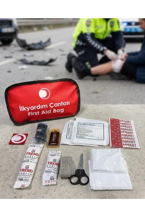 Araç Ve Ev İçin İlk Yardım Çantası Eksiksiz Acil Müdahale Seti