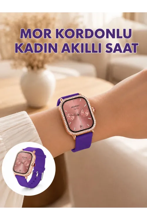 Arama Özellikli Dokunmatik Ekranlı Kadın Akıllı Saat