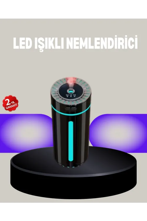Aromaterapi Özellikli Ultrasonik Hava Nemlendirici Led Atmosfer Işığı