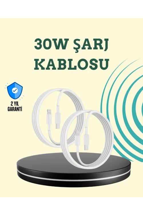 Aşırı Şarj Ve Pil Koruması İle Akıllı Çipli Lightning Kablo 1.2m
