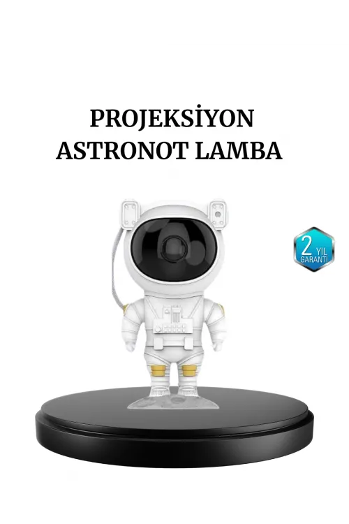 Astronot Projeksiyon Lambası Bluetooth Müzikli Ve Uzaktan Kumandalı
