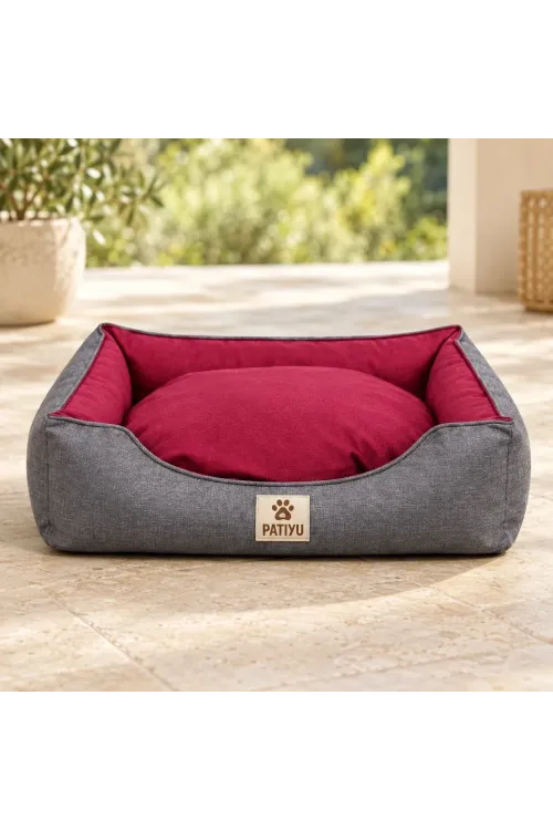 Aura Premium Yatak - Bordo / Medium