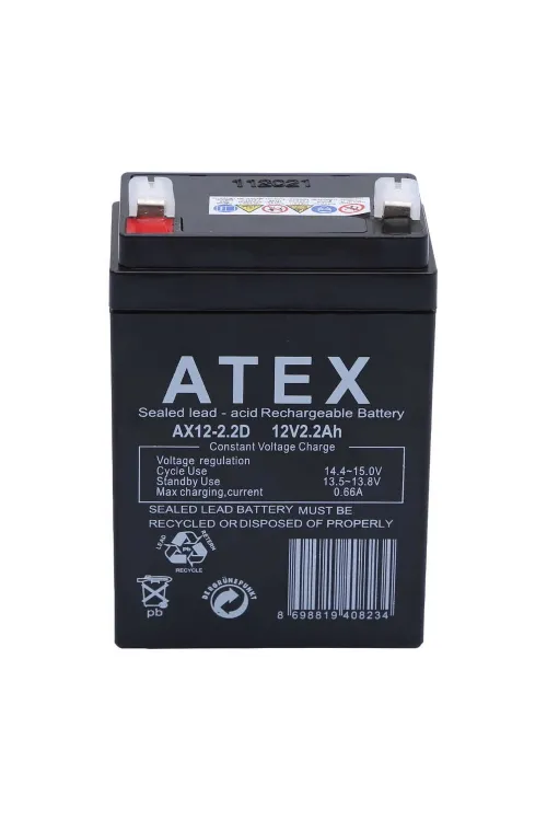 AX12-2.2 12V 2.2Ah Dik Akü