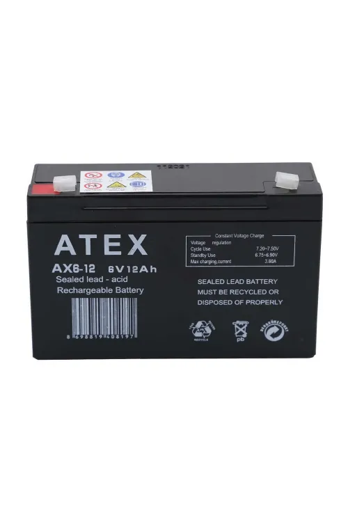 AX6-12 6V 12Ah Akü